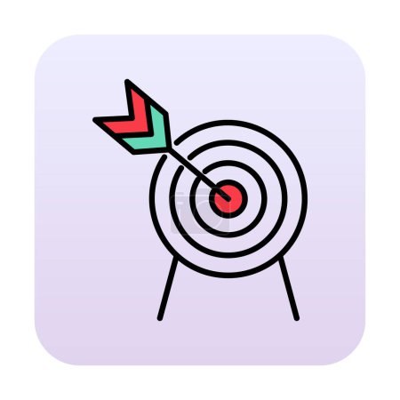 Illustration for Simple target icon, aim, vector illustration - Royalty Free Image