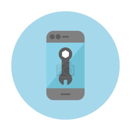 Illustration for Smartphone Repair icon vector illustration - Royalty Free Image