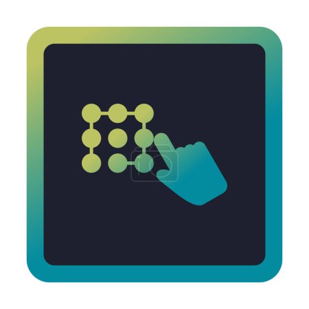 Access Code icon vector illustration