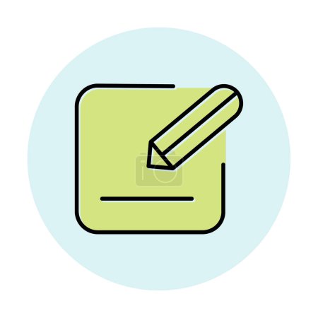 Ilustración de Editar icono con lápiz, vector ilustración diseño simple - Imagen libre de derechos