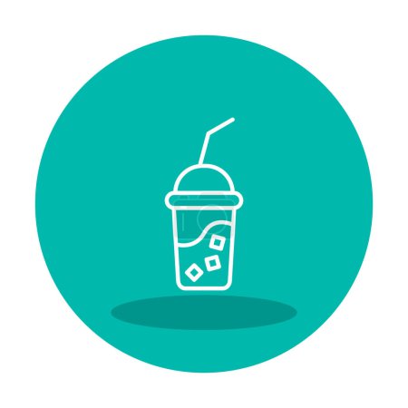 Illustration for Natural fresh juice in a cup - Royalty Free Image