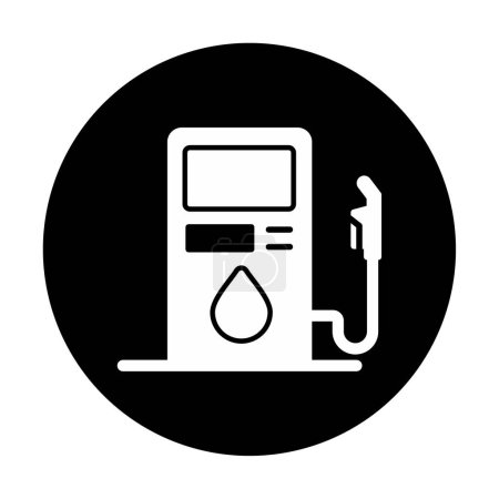 Ilustración de Icono de la gasolinera estilo - Imagen libre de derechos