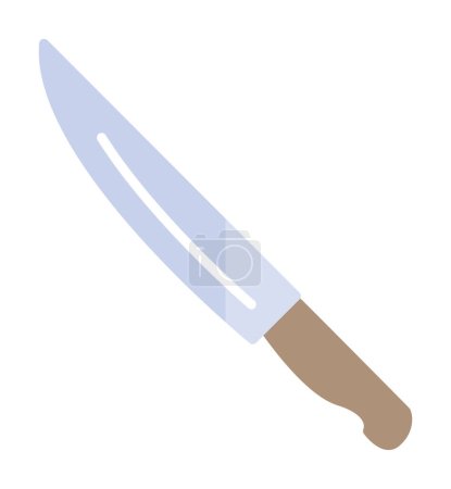 Ilustración de Simple cuchillo web icono vector plano - Imagen libre de derechos
