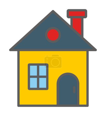 Illustration for Home building icon vector illustration design - Royalty Free Image