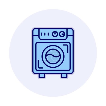 Ilustración de Icono de la lavadora. ilustración de la máquina de lavandería icono vectorial para la ropa. - Imagen libre de derechos