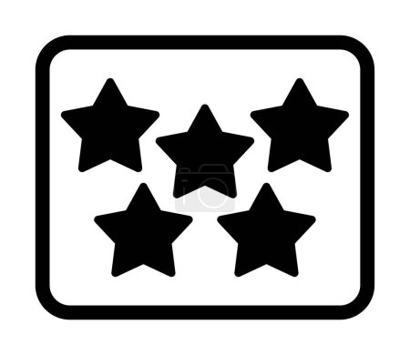 Ilustración de Cinco estrellas concepto de clasificación vector ilustración - Imagen libre de derechos