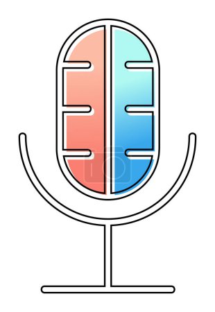 Illustration for Audio record vector icon - Royalty Free Image