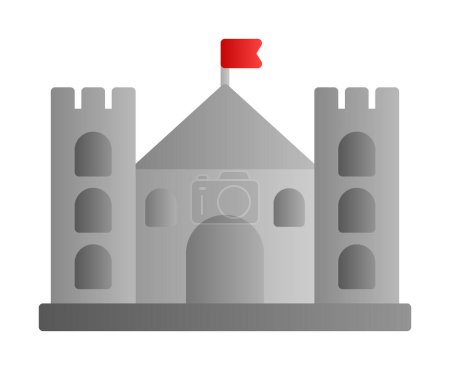 Ilustración de Icono del castillo. Ilustración vectorial - Imagen libre de derechos