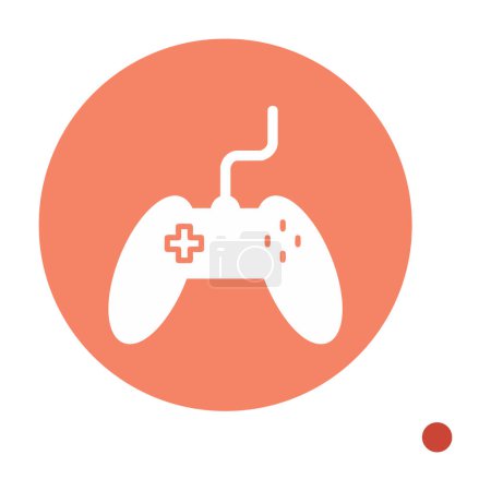 Ilustración de Icono simple del mando, icono colorido del mando. Ilustración vectorial - Imagen libre de derechos