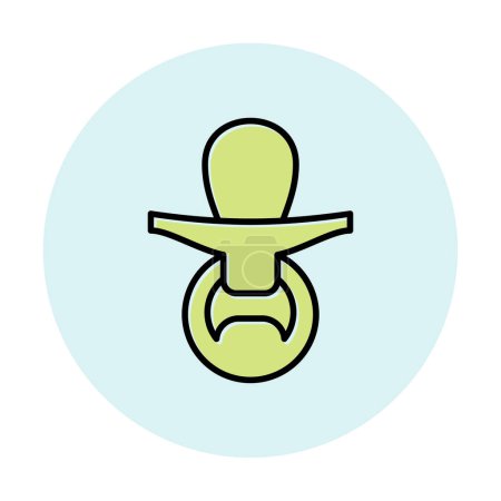 Ilustración de Icono de chupete web ilustración simple - Imagen libre de derechos