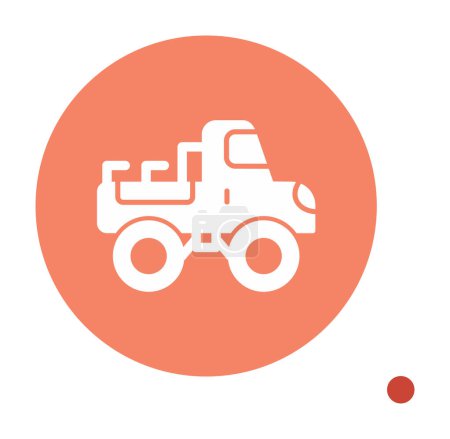 Illustration for Monster truck icon vector illustration - Royalty Free Image