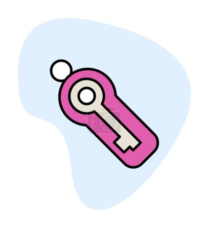 Ilustración de Símbolo clave icono web, ilustración vectorial - Imagen libre de derechos