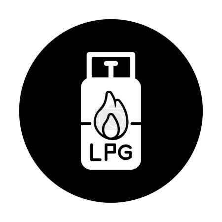 Illustration for Gas Cylinder icon vector illustration - Royalty Free Image