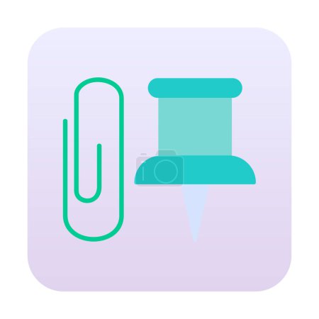 Illustration for Paper Clip web icon, vector illustration - Royalty Free Image
