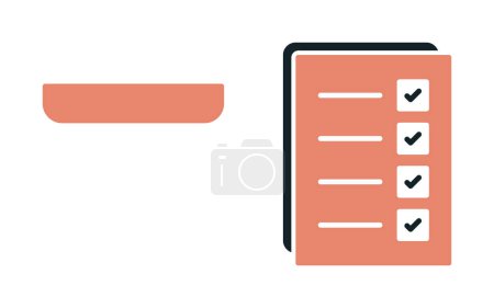 Illustration for Checklist vector icon illustration - Royalty Free Image