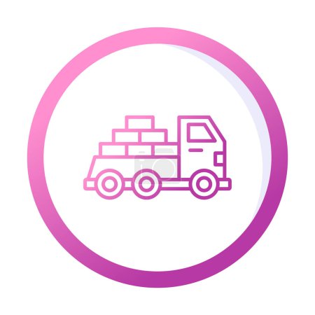Photo for Vector Design Delivery Truck Icon Style - Royalty Free Image