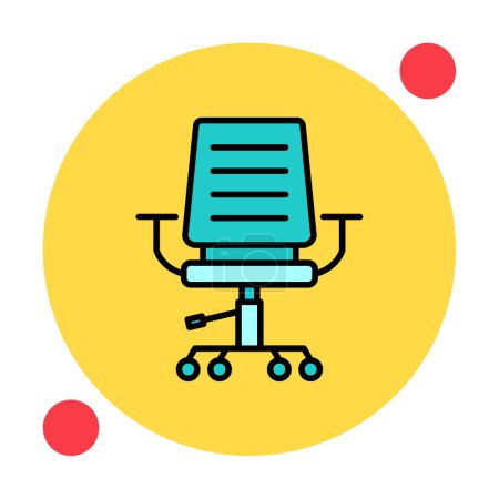 Illustration for Office chair. web icon simple illustration - Royalty Free Image