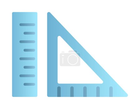 Ilustración de Escala icono plano, ilustración vectorial - Imagen libre de derechos
