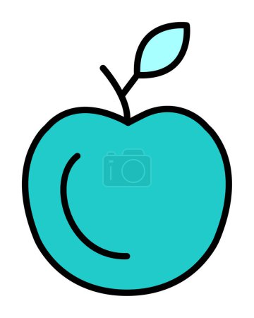 Photo for Apple web icon, vector illustration - Royalty Free Image