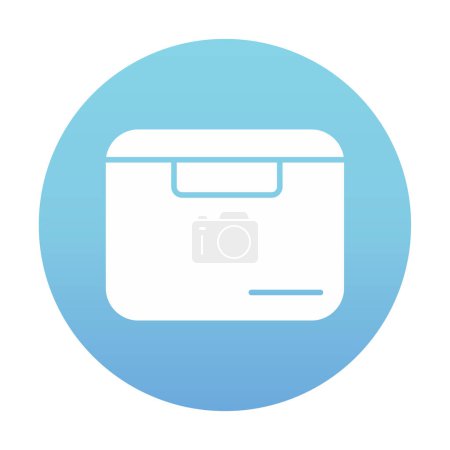 Illustration for Delivery box icon, vector illustration simple design - Royalty Free Image