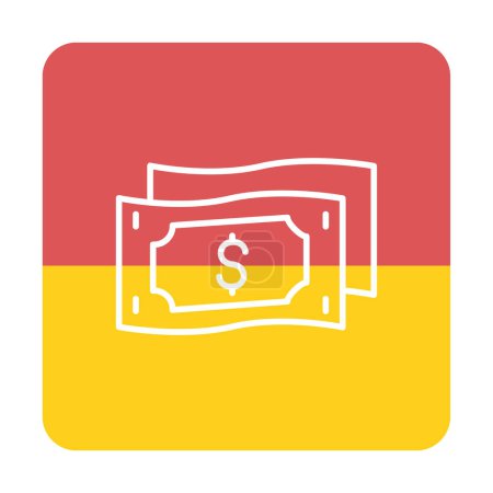 Illustration for Money icon, vector illustration simple design - Royalty Free Image