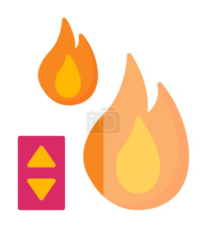 Illustration for Temperature Control icon, vector pictogram illustration - Royalty Free Image