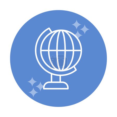 Ilustración de Mundo globo icono vector ilustración - Imagen libre de derechos