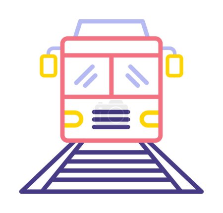 Ilustración de Tren icono vector ilustración - Imagen libre de derechos