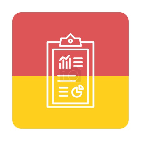 Illustration for Work report icon, vector illustration simple design - Royalty Free Image
