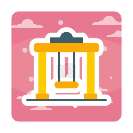 Illustration for Swing icon vector illustration - Royalty Free Image