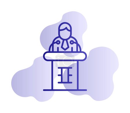 Illustration for Simple Briefing icon, vector illustration - Royalty Free Image