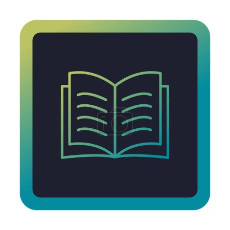 Illustration for Vector illustration of book flat icon - Royalty Free Image