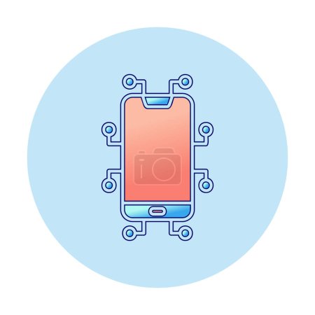Photo for Smartphone icon, vector illustration simple design - Royalty Free Image