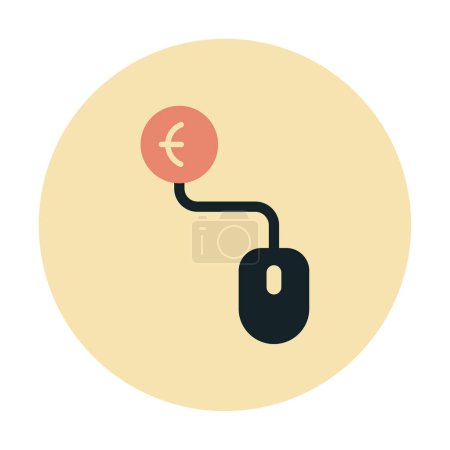 Illustration for Simple Pay Per Click icon, vector illustration - Royalty Free Image