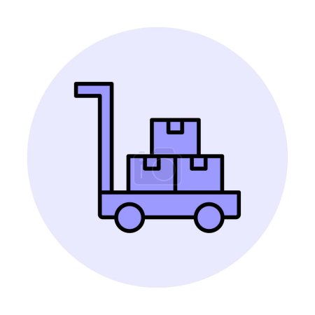 Trolley-Symbol, Vektor-Illustration Design.