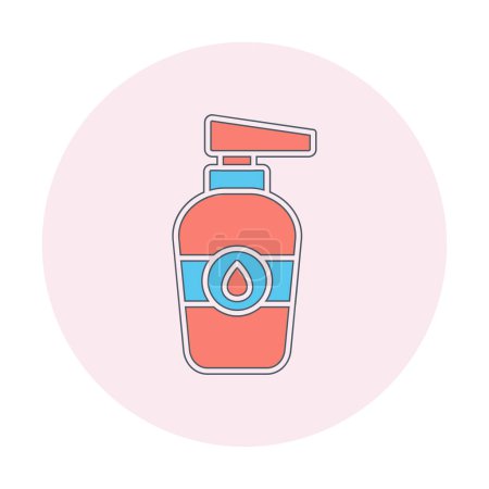 Ilustración de Bebé aceite vector ilustración sobre fondo blanco - Imagen libre de derechos