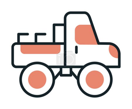 Photo for Monster truck icon vector illustration - Royalty Free Image