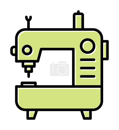 Illustration for Simple Sewing Machine web vector icon - Royalty Free Image