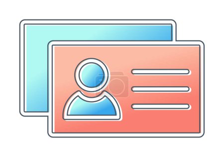 Illustration for Vector illustration of Business Cards icon - Royalty Free Image