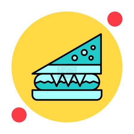 Illustration for Sandwich icon, vector illustration, graphic design - Royalty Free Image