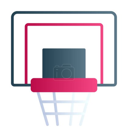 Ilustración de Basketball Hoop. Diseño simple - Imagen libre de derechos
