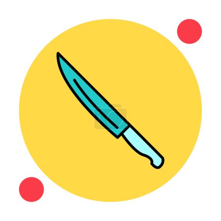 Illustration for Simple web knife icon vector - Royalty Free Image
