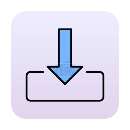 Ilustración de Icono de descarga, vector ilustración diseño simple - Imagen libre de derechos