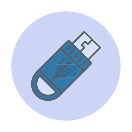 Ilustración de Icono USB. Icono Flash Drive - Imagen libre de derechos