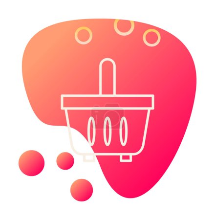Illustration for Shopping basket icon vector illustration - Royalty Free Image