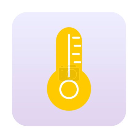Illustration for Web vector illustration of  thermometer icon - Royalty Free Image