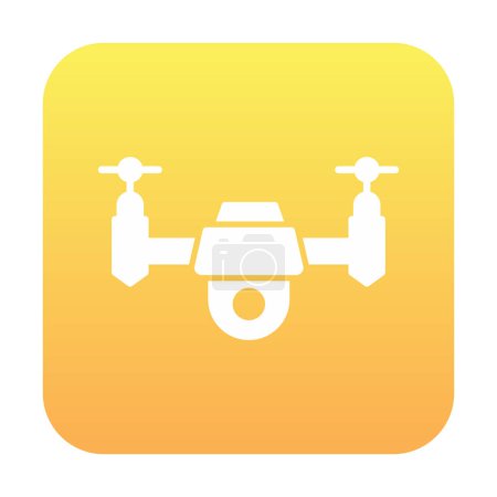 Téléchargez les illustrations : Illustration vectorielle créative de signe de drone - en licence libre de droit