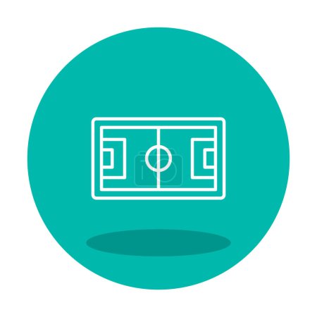 Téléchargez les illustrations : Football Icône de lancement conception vectorielle web - en licence libre de droit
