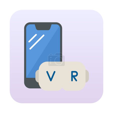 Illustration for Virtual Reality icon vector illustration - Royalty Free Image