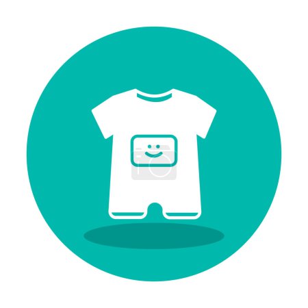 Ilustración de Icono de traje de bebé, ilustración vectorial - Imagen libre de derechos